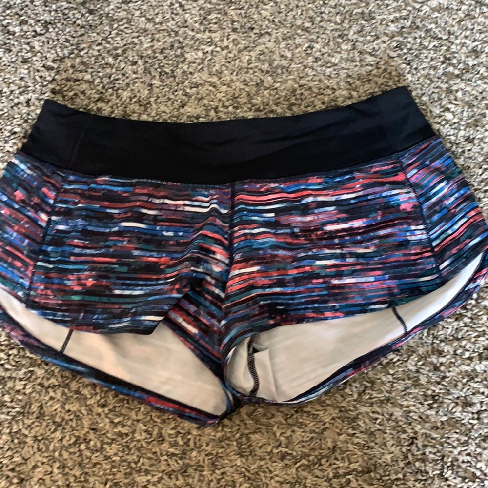Lululemon speed up shorts. Size 6.